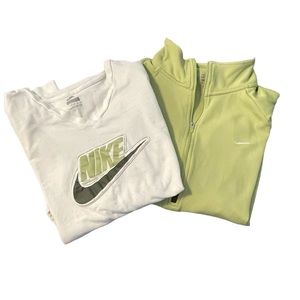 Nike women’s combo long sleeve tee shirt and performance pullover